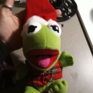 Stuffed Kermit the Frog (1987 Christmas Edition)